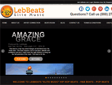 Tablet Screenshot of lebbeats.com